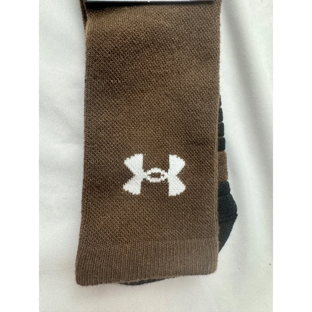 Under‎ Armour UA Team Cushioned Crew Socks Mens 13-16 Cleveland Brown
